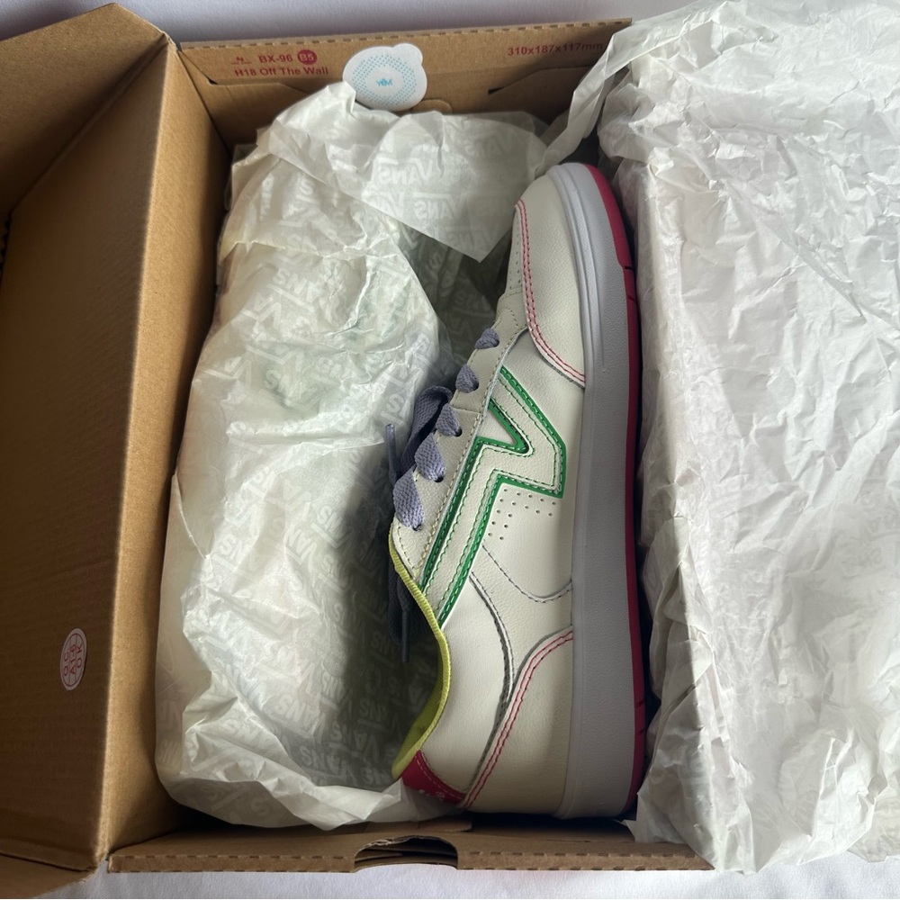 Vans Lowland Cc Comfy Cush Women’s 7.5 Pop Marshmallow/Multi EUC w/Box